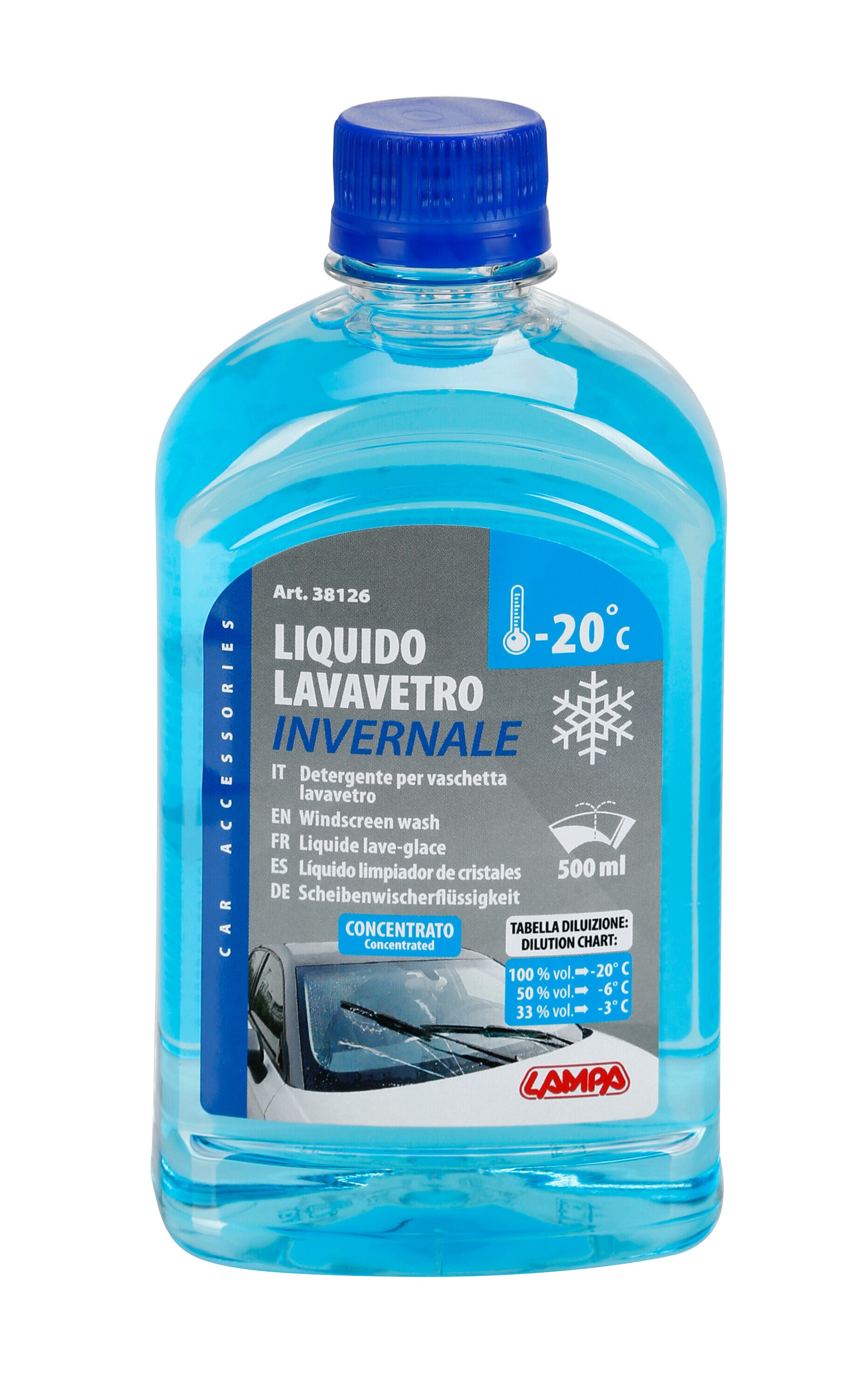 Liquido lavavetro invernale (-20°C) - 500 ml