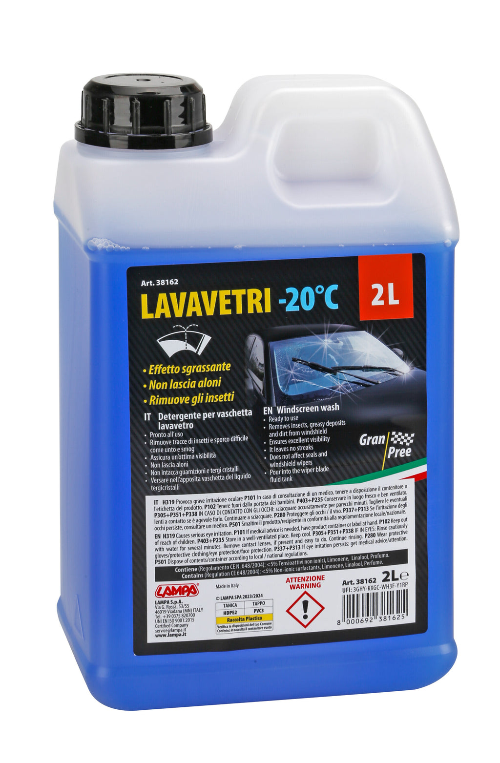Gran-Pree, liquido lavavetro (-20°C) - 2000 ml