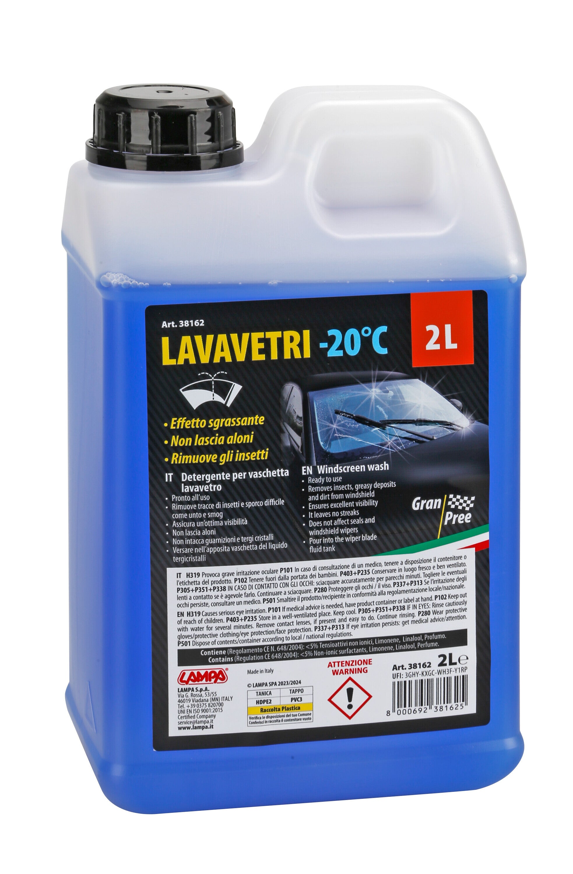 Gran-Pree, liquido lavavetro (-20°C) - 2000 ml