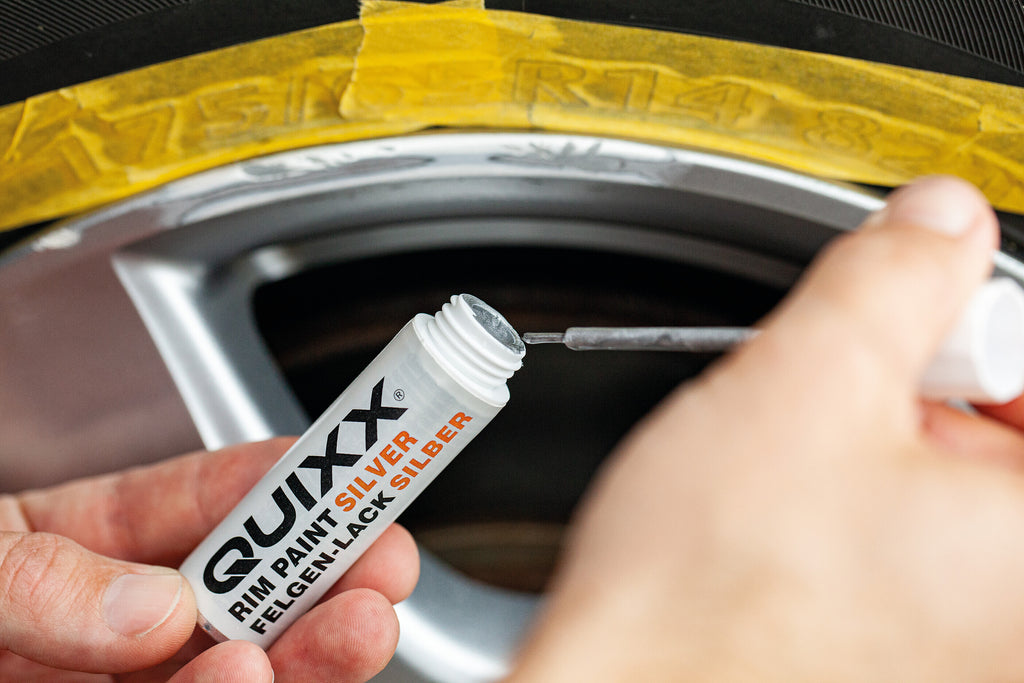 Quixx, kit riparazione cerchi in lega - Argento