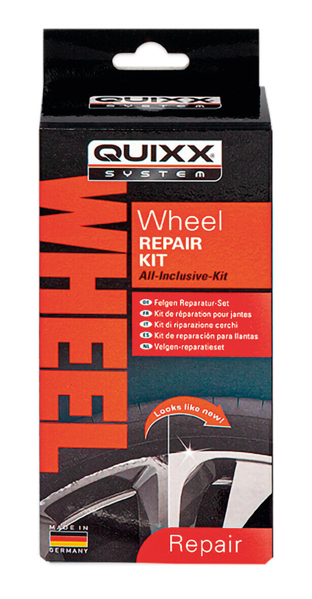Quixx, kit riparazione cerchi in lega - Argento