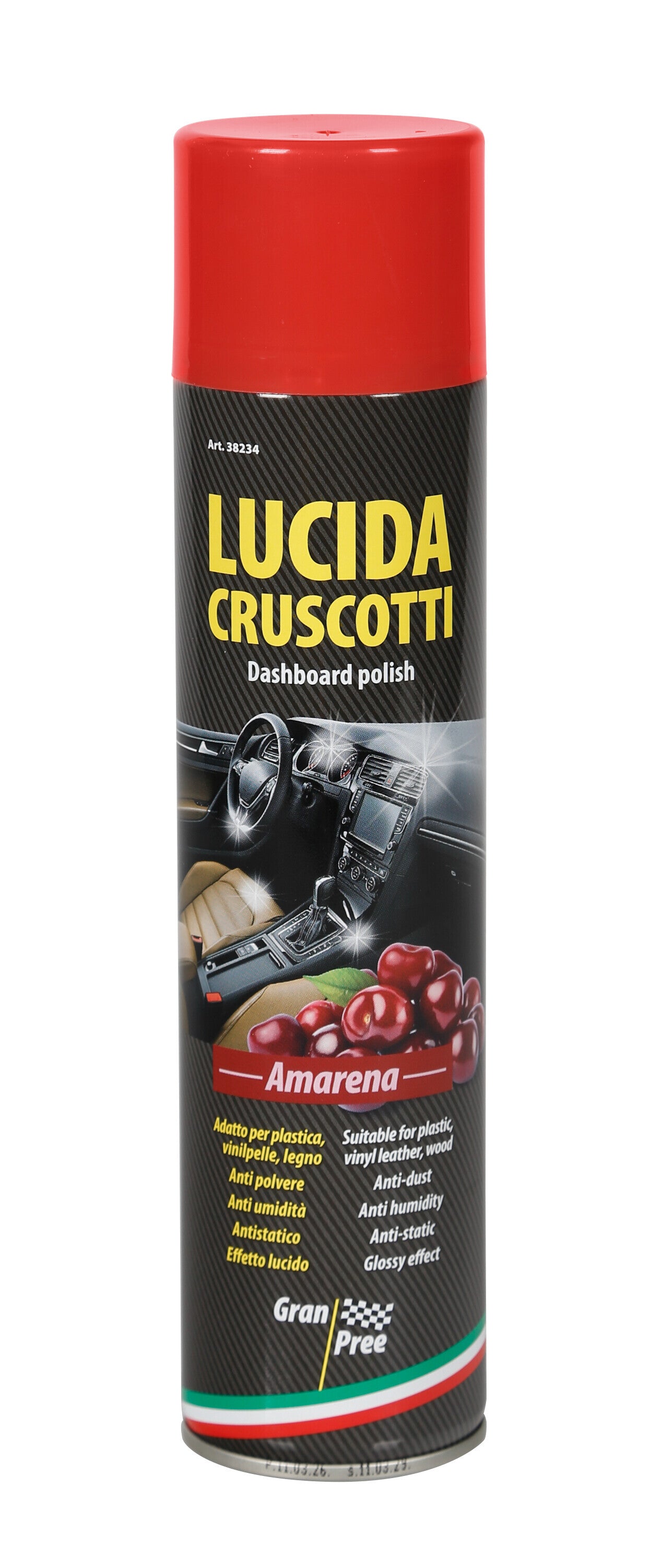Gran Pree, lucida cruscotti - 400 ml - Amarena