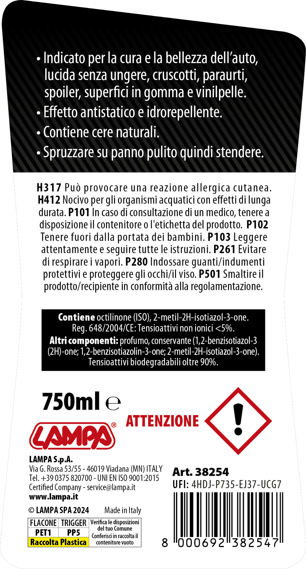 Gran Pree, lucida plastiche - 750 ml