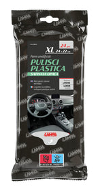 Panni umidificati pulisci plastica satinata opaca - 24 pz - 24x22 cm