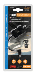 Fixed, trasformatore di corrente per installazione fissa, 12/24V > Micro USB