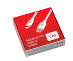 Linea Essentials, Cavo Usb C > Apple 8 Pin - 100 cm - Bianco