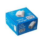 Linea Essentials, caricabatteria da rete con 2 porte Usb (A+A) - 2400 mA - 12W - 220/240 VAC