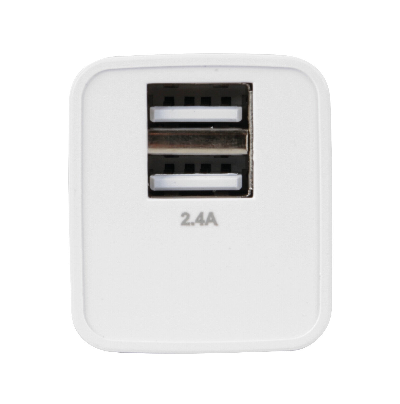 Linea Essentials, caricabatteria da rete con 2 porte Usb (A+A) - 2400 mA - 12W - 220/240 VAC