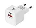 Linea Essentials, caricabatteria da rete con 2 porte Usb (A+C) - PD 20W - 220/240 VAC