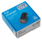 Linea Essentials, caricabatteria 2 porte Usb (A+C) - PD 20W - 12/24V