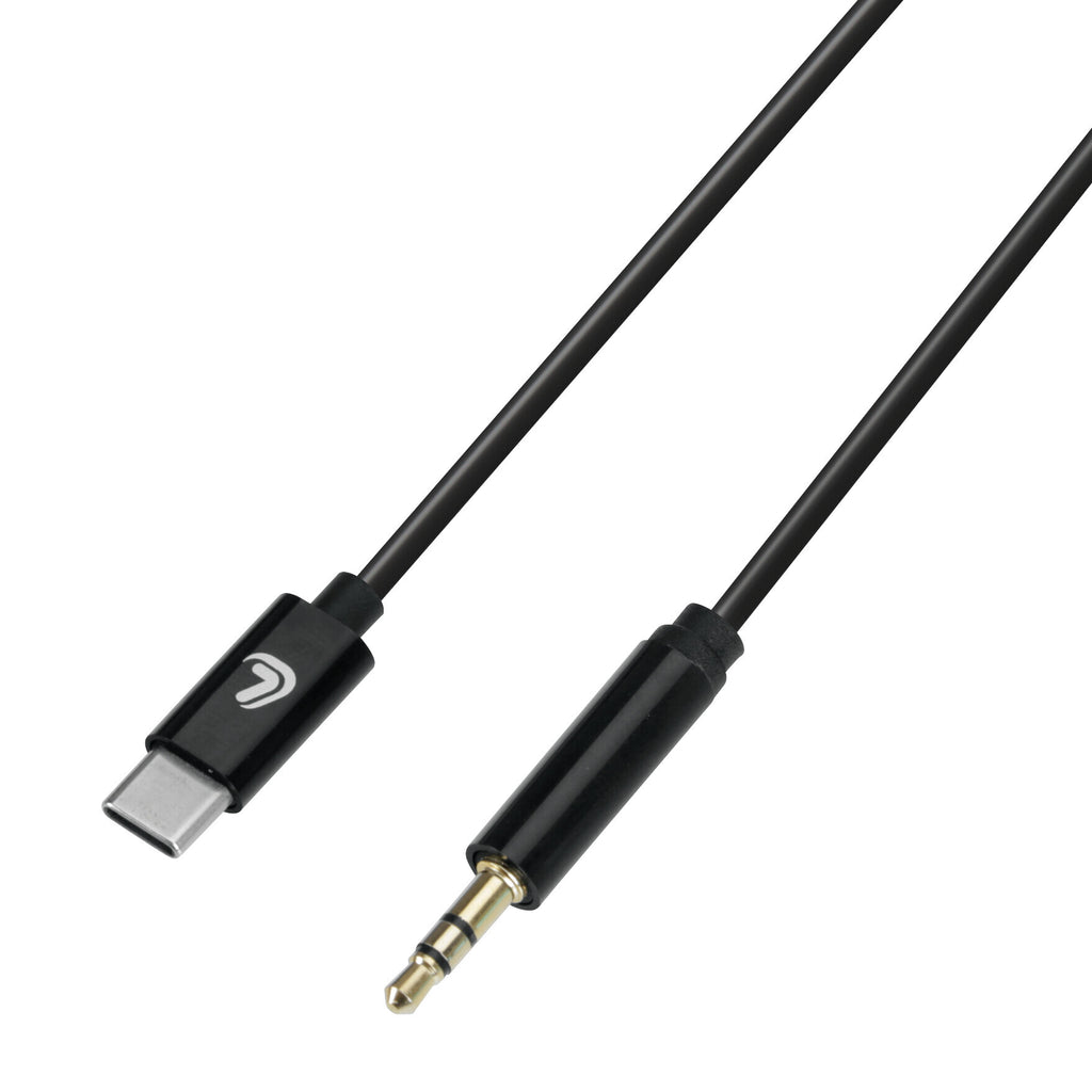 Linea Essentials, cavo Usb Type-C > Aux - 100 cm - Nero