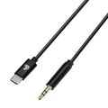 Linea Essentials, cavo Usb Type-C > Aux - 100 cm - Nero