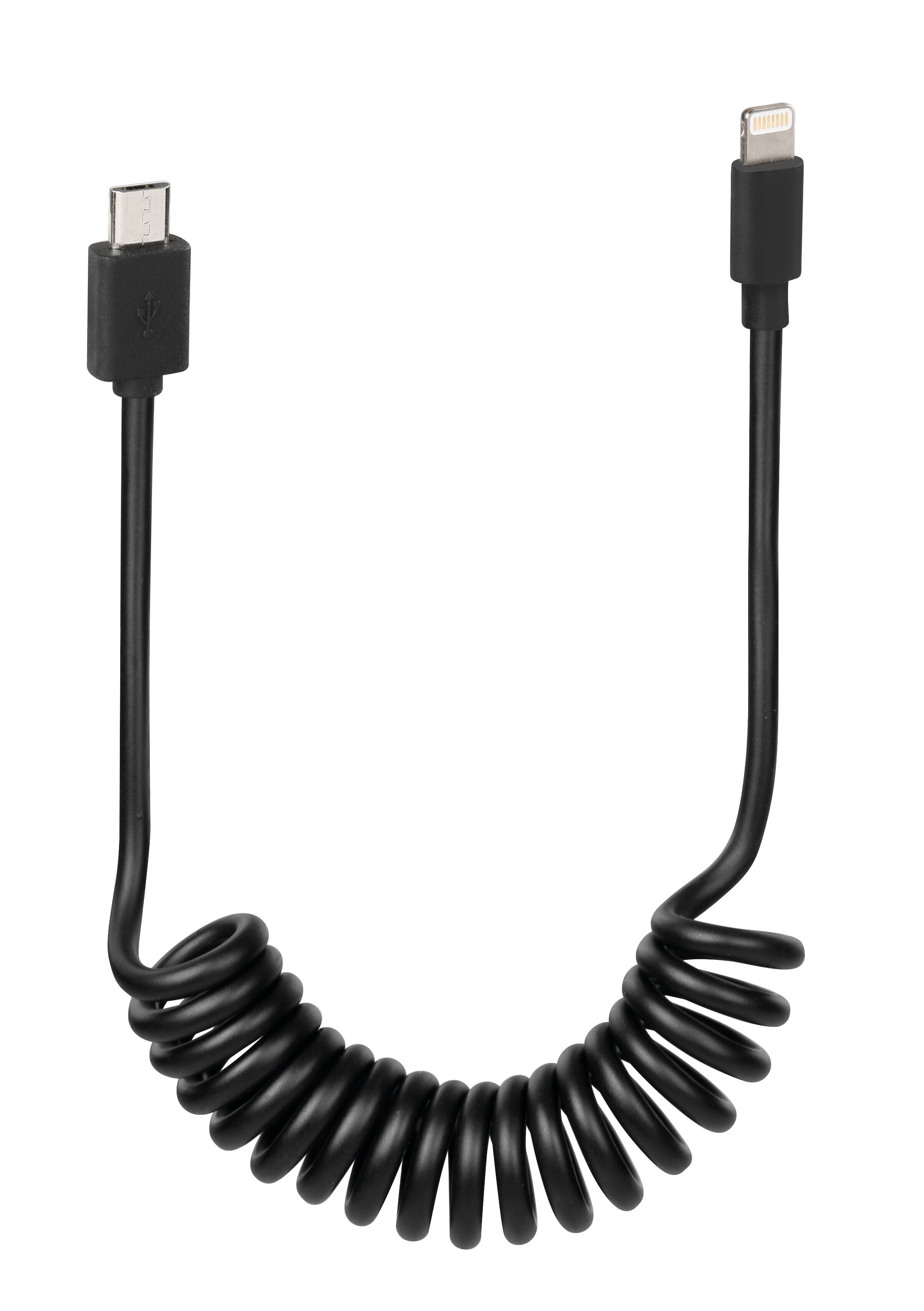 Cavo a spirale per Ebike, Micro Usb > Apple 8 Pin