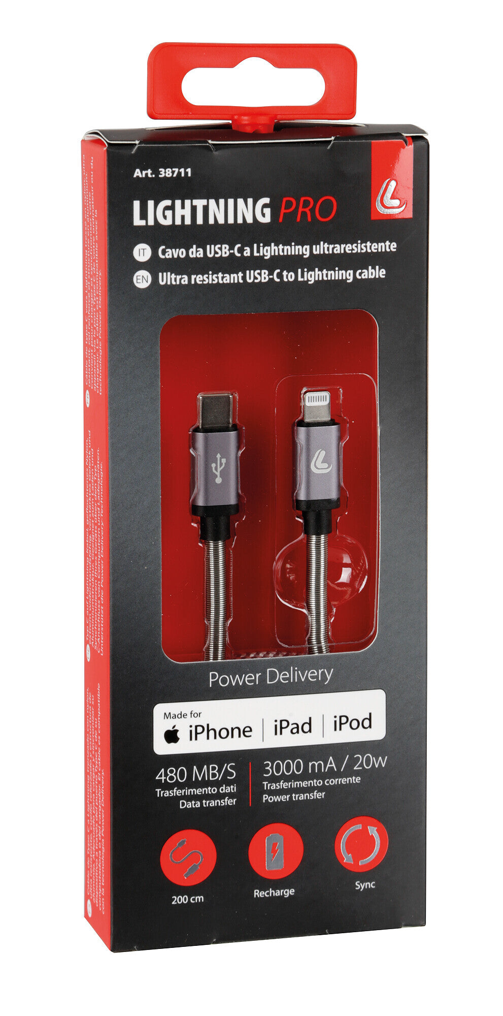 Cavo Usb Type-C > Lightning - 200 cm