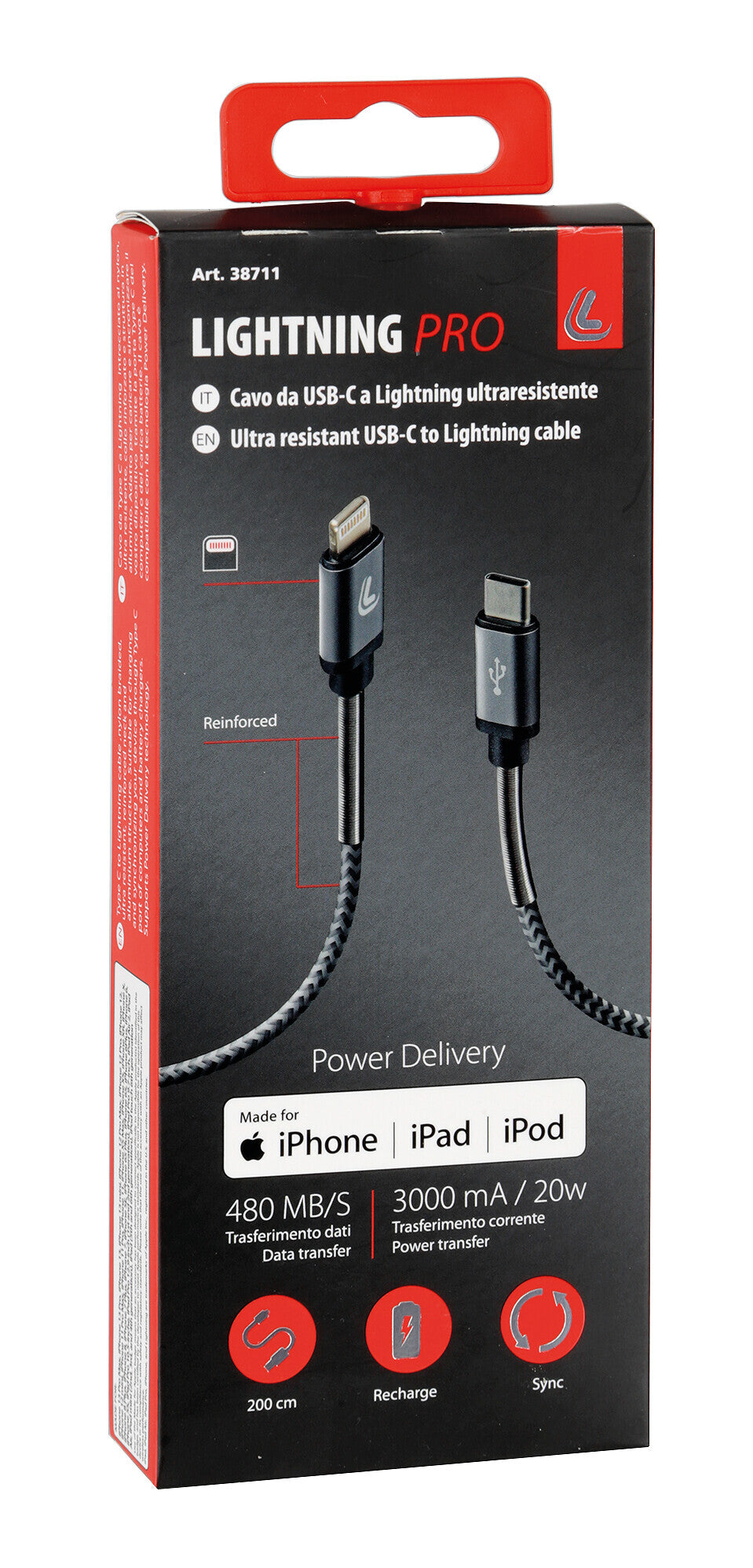 Cavo Usb Type-C > Lightning - 200 cm