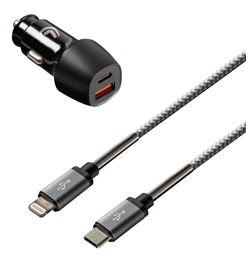 Kit 2 in 1 Lightning Pro - PD / QC 3.0 - 18W - 12/24V