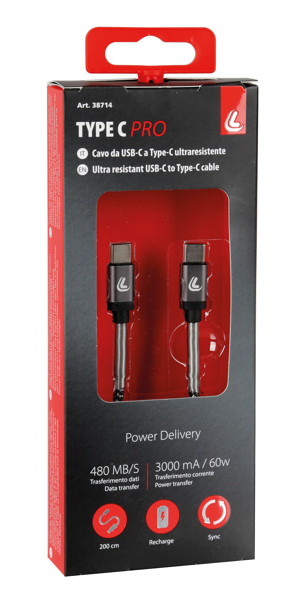 Cavo Usb Type-C > Type-C - 200 cm