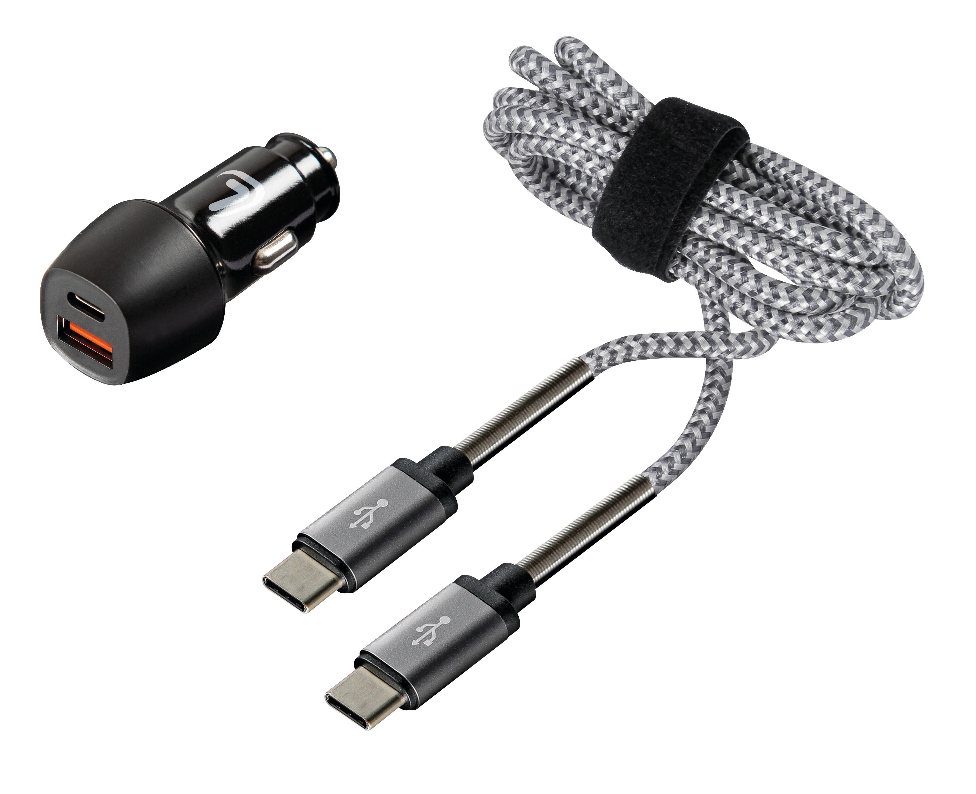 Kit 2 in 1 Type-C Pro - PD / QC 3.0 - 18W - 12/24V