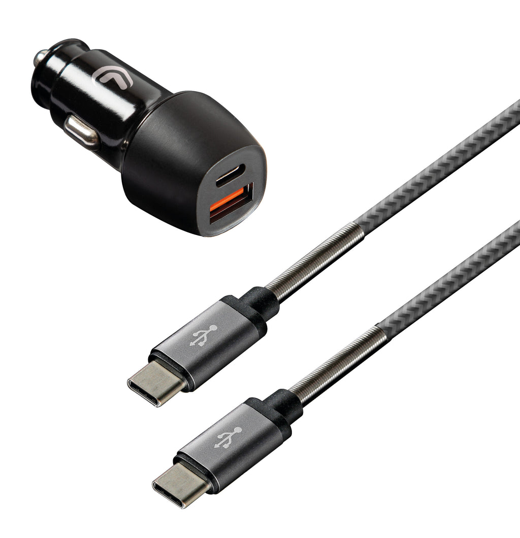 Kit 2 in 1 Type-C Pro - PD / QC 3.0 - 18W - 12/24V