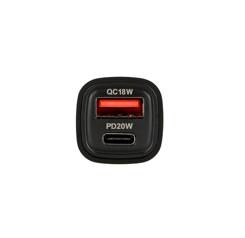 Usb Power Tec, caricabatteria 2 porte Usb - PD / QC 3.0 - 18W - 12/24V
