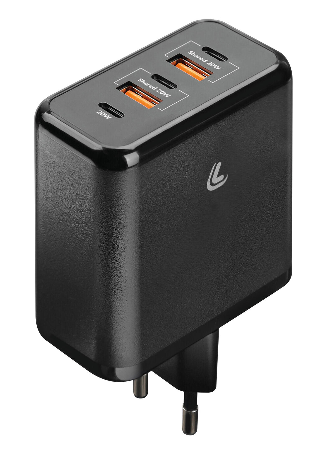 Multipower, caricabatteria da rete con 5 porte USB - PD / QC 3.0 - 60W - 100/230V