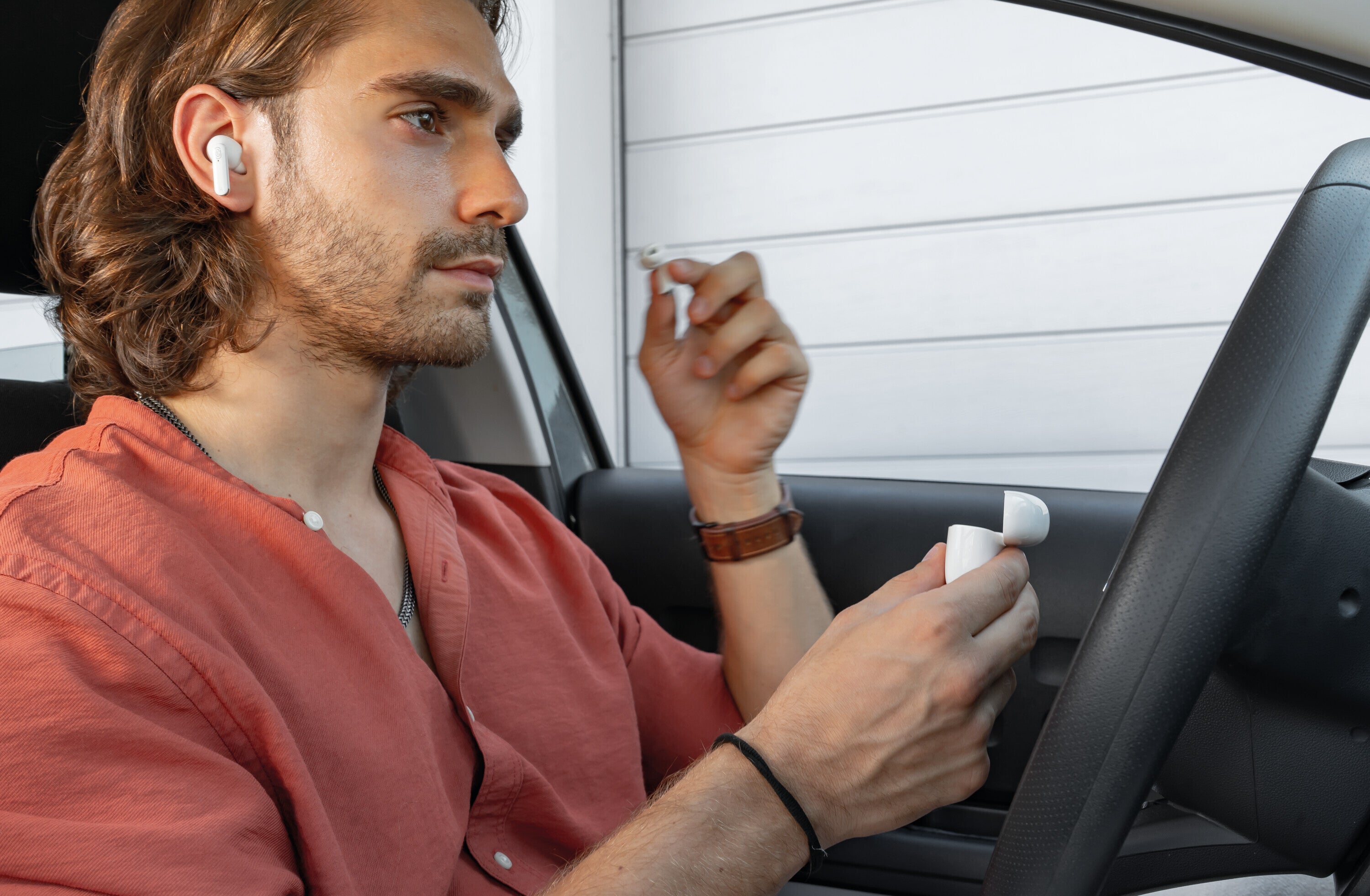 Sion 5.0, auricolari Bluetooth stereo senza fili con custodia di ricarica