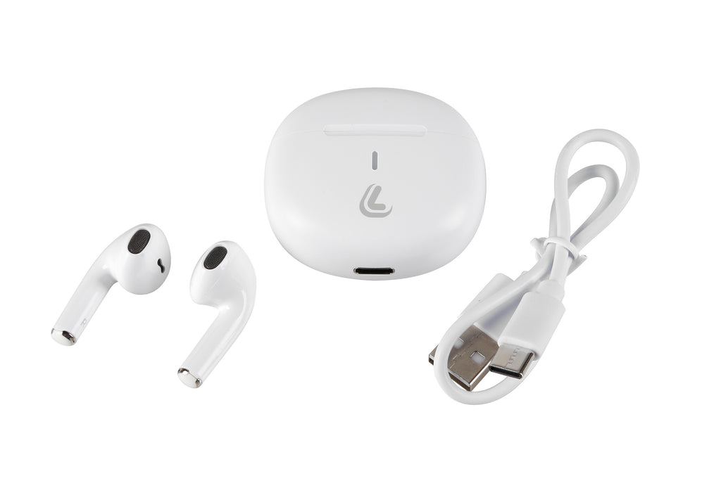 Pods, auricolari Bluetooth stereo con custodia di ricarica