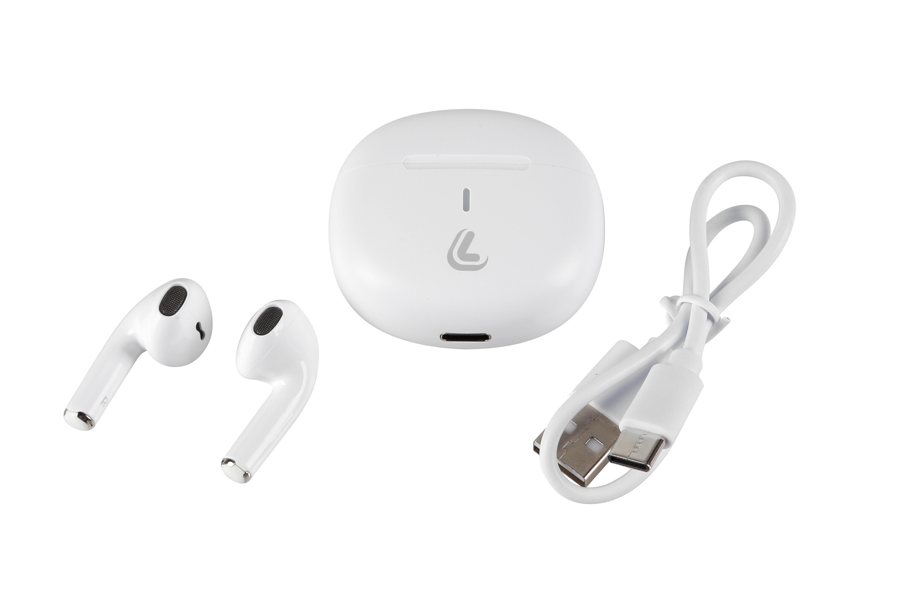 Pods, auricolari Bluetooth stereo con custodia di ricarica
