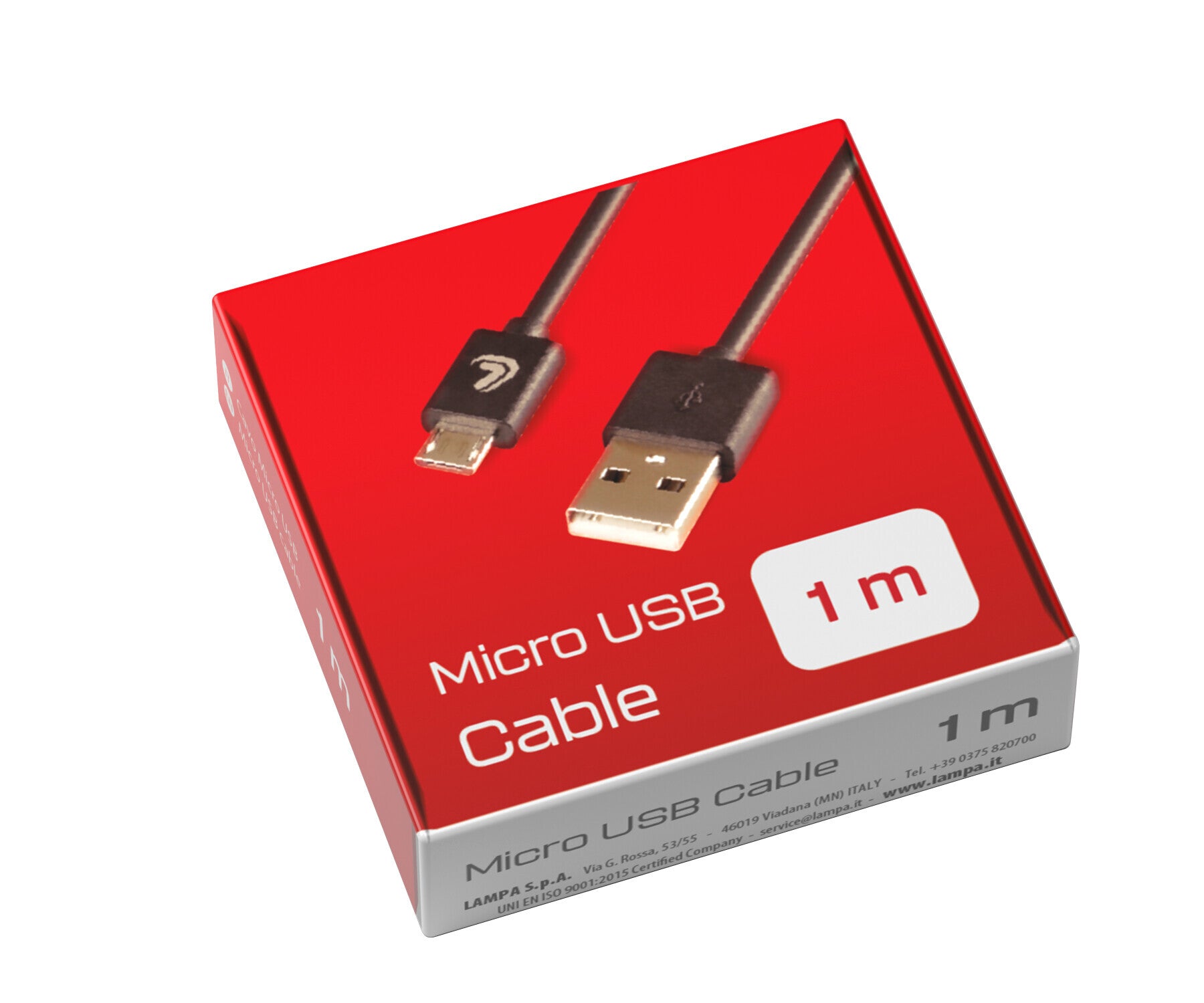 Linea Essentials, Cavo Usb > Micro Usb - 100 cm - Nero