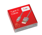 Linea Essentials, Cavo Usb > Usb Type-C - 100 cm - Grigio