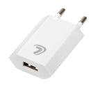 Linea Essentials, caricabatteria da rete con 1 porta Usb - 1000 mA - 100/230V