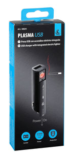 Plasma Usb, caricabatteria 1 porta Usb con accendino elettrico integrato - Fast Charge - 2100 mA - 12/24V