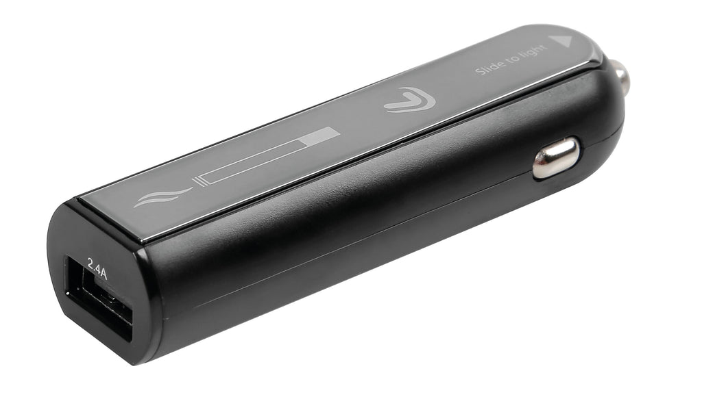Plasma Usb, caricabatteria 1 porta Usb con accendino elettrico integrato - Fast Charge - 2100 mA - 12/24V