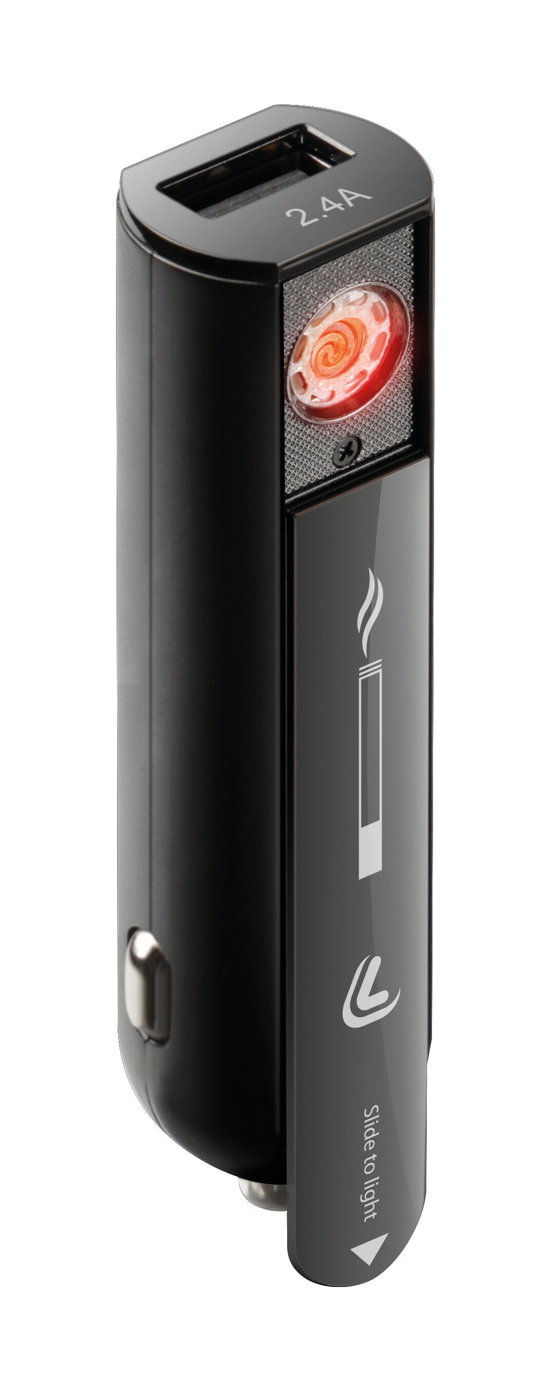 Plasma Usb, caricabatteria 1 porta Usb con accendino elettrico integrato - Fast Charge - 2100 mA - 12/24V