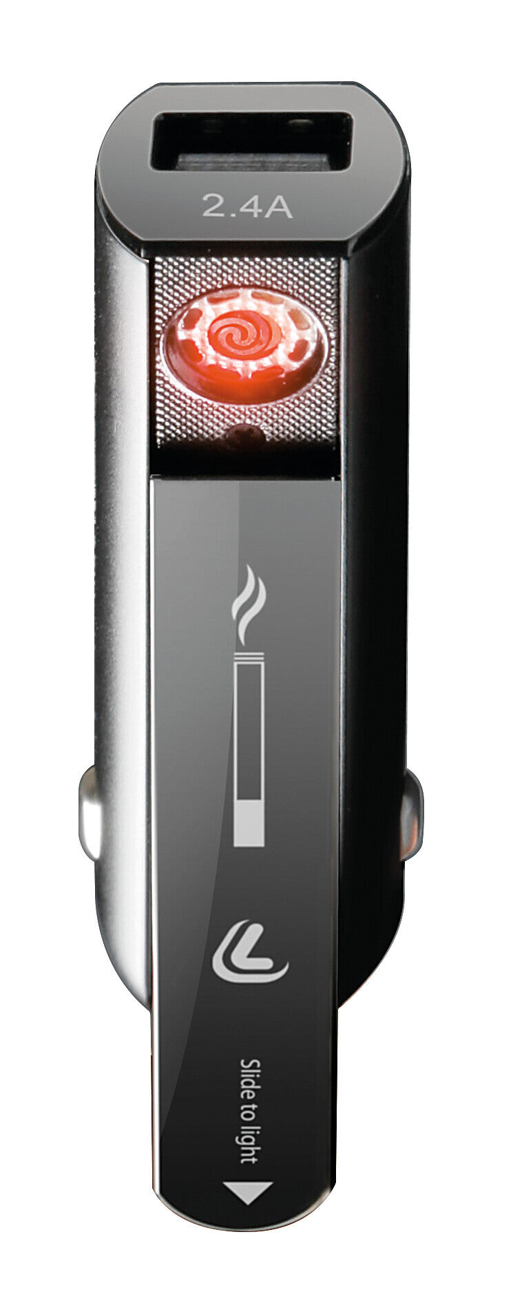 Plasma Usb, caricabatteria 1 porta Usb con accendino elettrico integrato - Fast Charge - 2100 mA - 12/24V