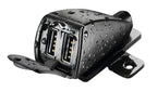 Usb-Fix Trek 2, doppio caricatore usb resistente all’acqua, fissaggio con viti o biadesivo - Ultra Fast Charge - 5400 mA - 12/24V