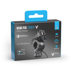 Usb-Fix Trek, doppio caricatore usb resistente all’acqua, fissaggio a manubrio - Ultra Fast Charge - 5400 mA - 12/24V