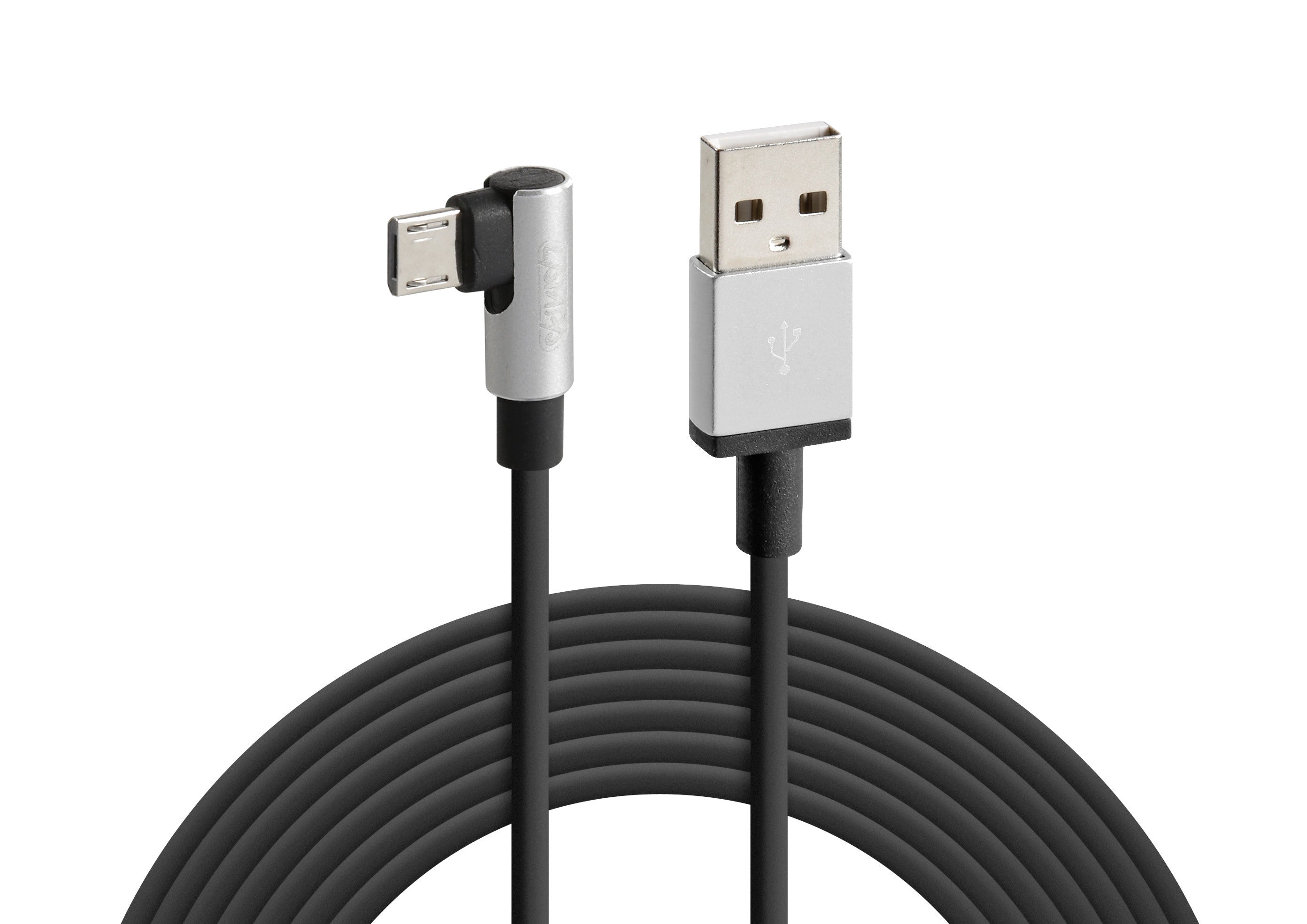 Cavo 90° Usb > Micro Usb - 200 cm - Nero