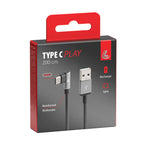Cavo 90° Usb > Usb Type-C - 200 cm - Nero