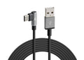 Cavo 90° Usb > Usb Type-C - 200 cm - Nero