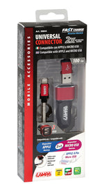 Kit 2 in 1 Universal (Apple 8 pin / Micro Usb) - Fast Charge - 12/24V
