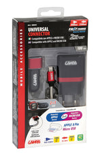 Kit 3 in 1 Universal (Apple 8 pin / Micro Usb) - Fast Charge - 12/24V + 230V