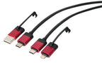 Cavo Ultimate 6 in 1 - 100 cm - Nero