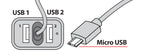 Caricabatteria Micro Usb con 2 porte Usb - Fast Charge - 5800 mA - 12/24V