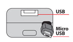 Caricabatteria Micro Usb con 1 porta Usb - Fast Charge - 3100 mA - 12/24V
