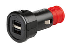Uni-Tech, caricabatteria universale 2 porte Usb - Fast Charge - 2700 mA - 12/32V