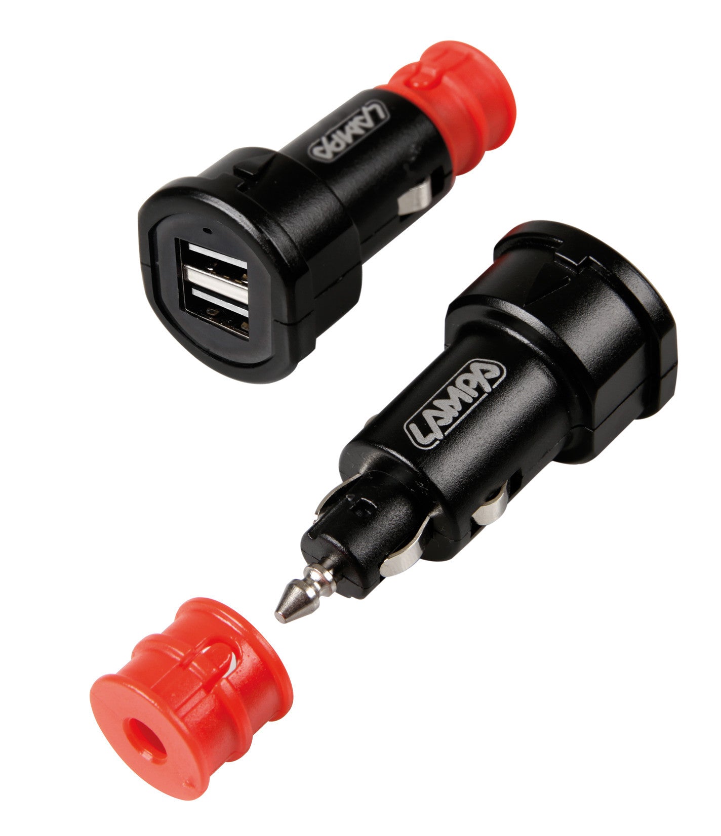 Uni-Tech, caricabatteria universale 2 porte Usb - Fast Charge - 2700 mA - 12/32V