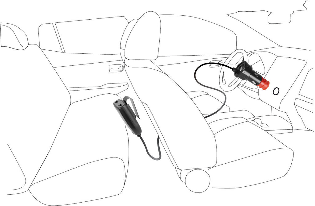 Caricabatteria 4 porte Usb con prolunga - Fast Charge - 7800 mA - 12/24V