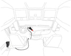 Caricabatteria 4 porte Usb con prolunga - Fast Charge - 7800 mA - 12/24V