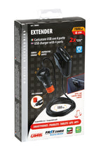 Caricabatteria 4 porte Usb con prolunga - Fast Charge - 7800 mA - 12/24V